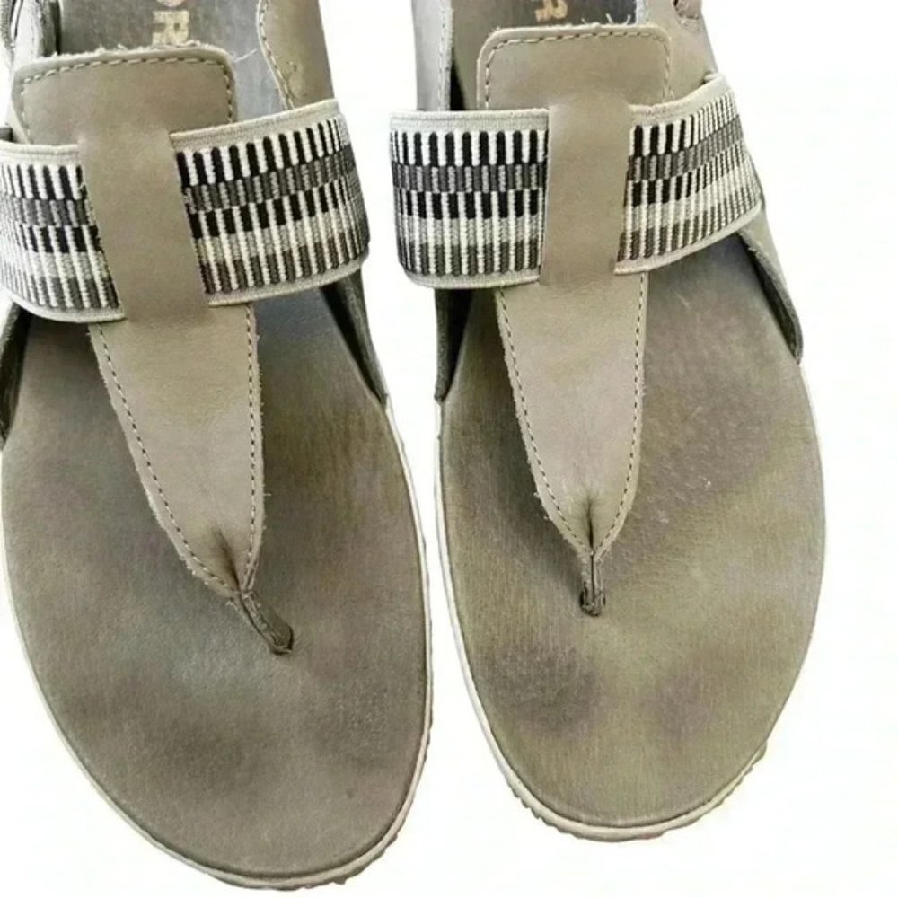 SOREL Out N About Plus Leather Walking Sandal Comfort Sporty Green Size 12 - Picture 10 of 16